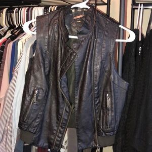Leather vest